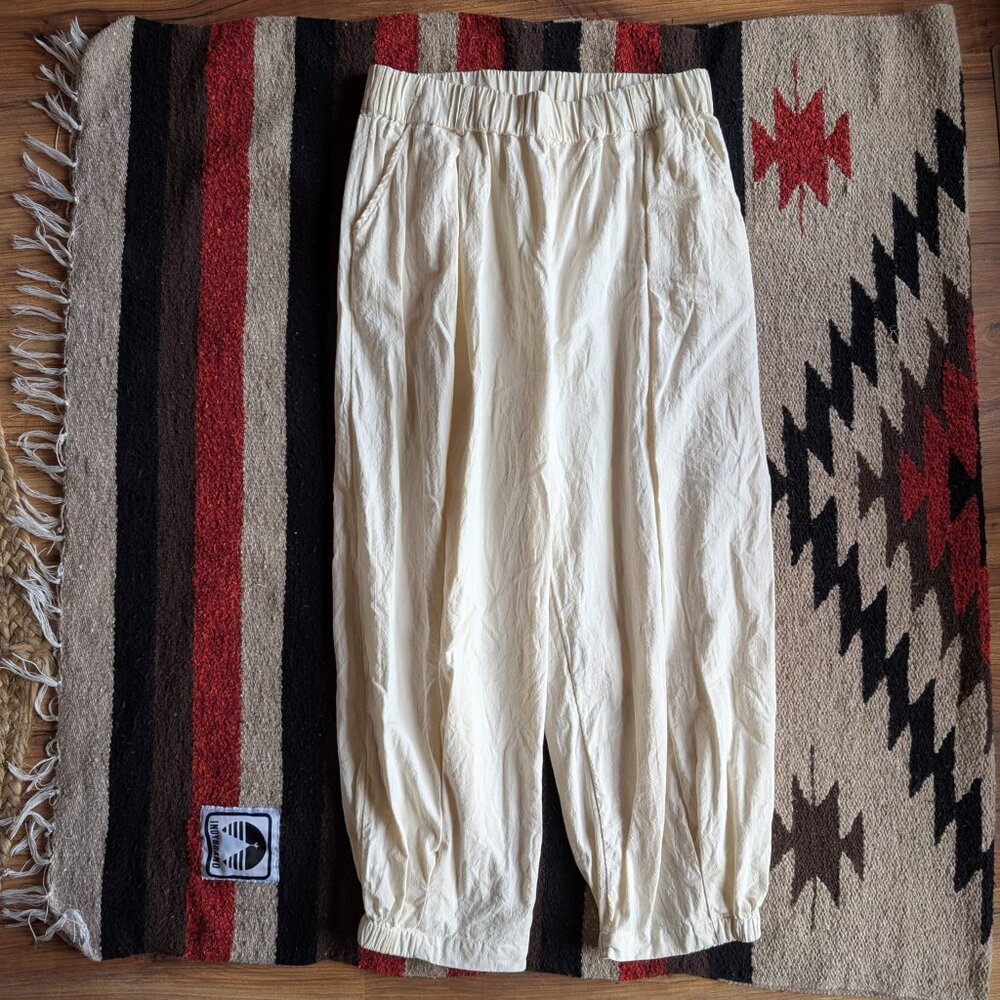 Free People Womens 100 Percent Cotton Balloon Pant Size L